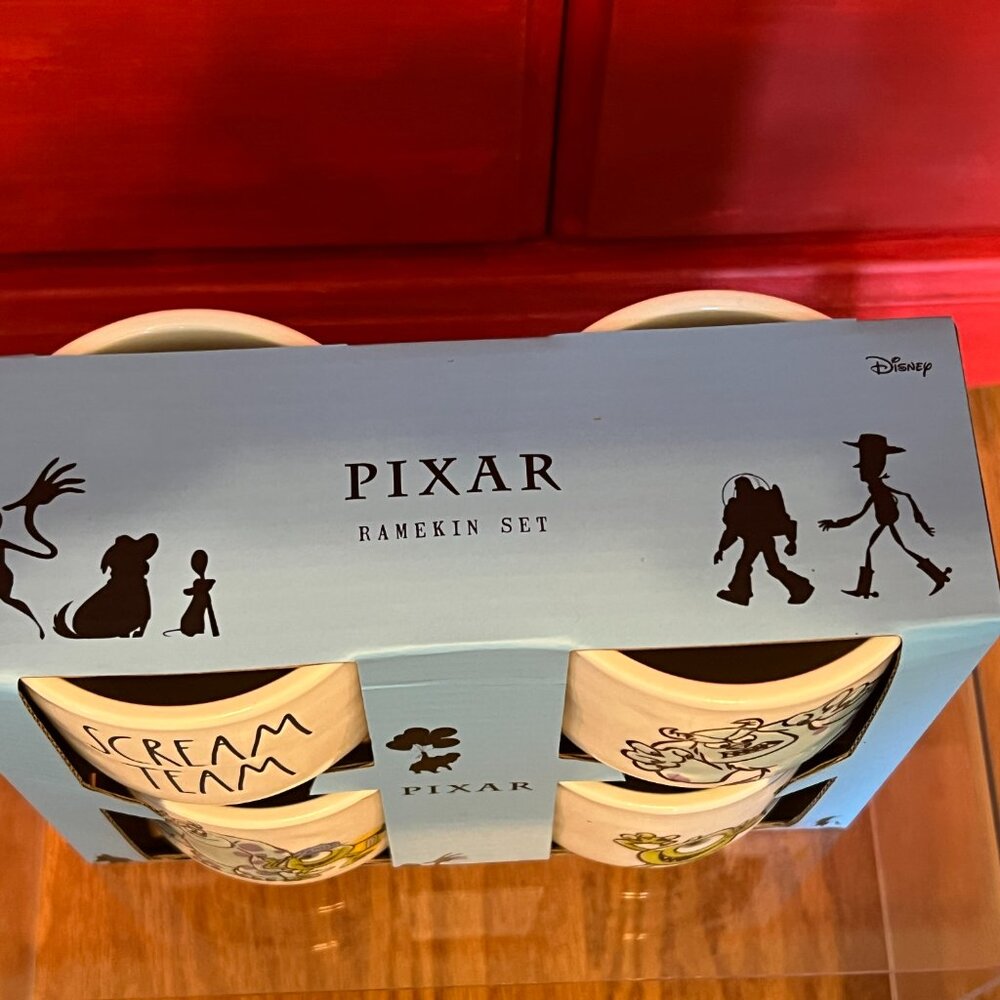 NWT Rae Dunn Disney Monsters Ramekin set 4 piece Sully Mike Wazowski - Picture 3 of 7